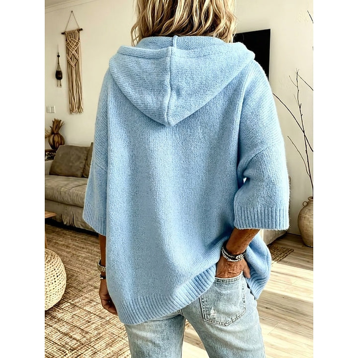 Colleen | Cozy Hooded Open-Front Cardigan