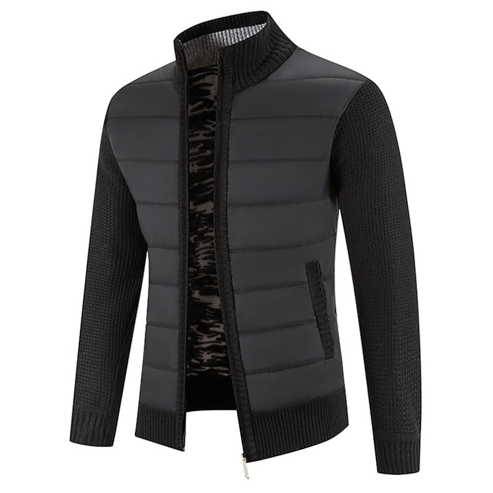 Vernon | Zip-Front Stand Collar Cardigan