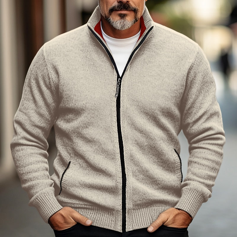 Thatcher | Refined Full-Zip Cardigan