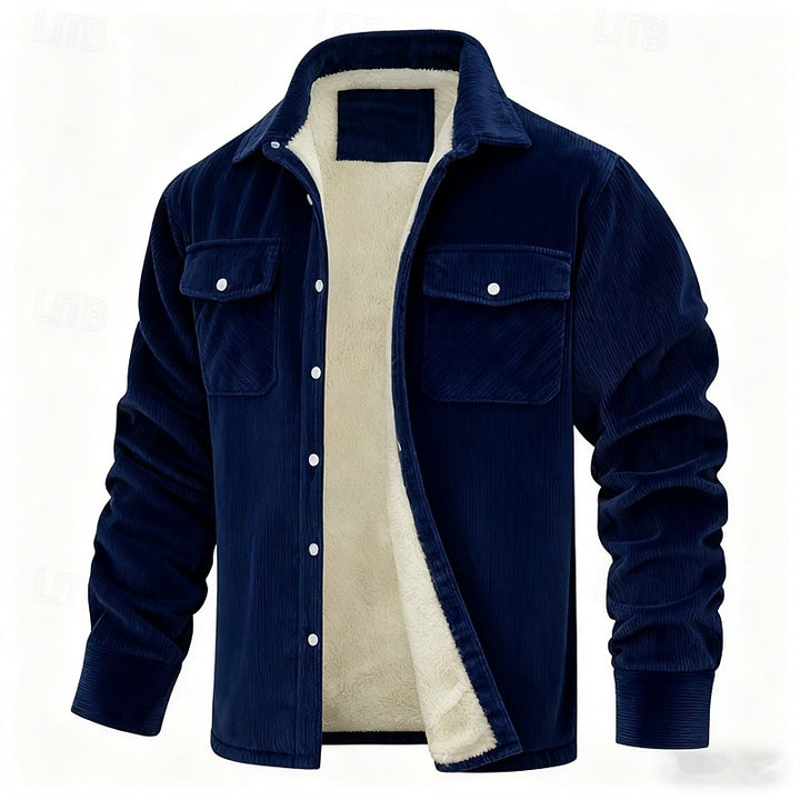 Rhodes | Fleece-Lined Ribbed Jacket