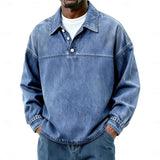 Emmett | Relaxed Long-Sleeve Polo Shirt