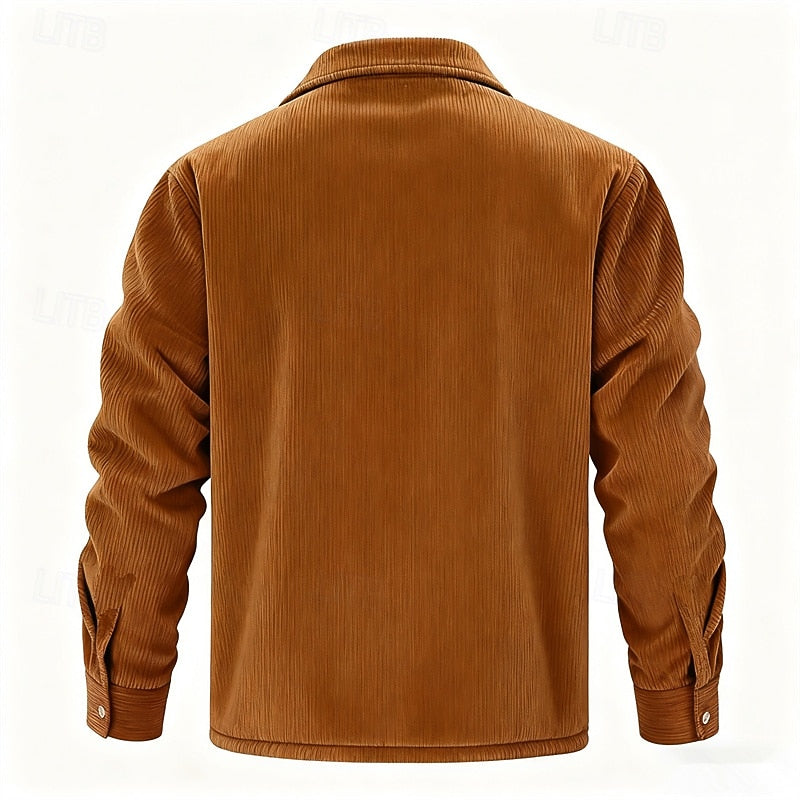 Rhodes | Fleece-Lined Ribbed Jacket