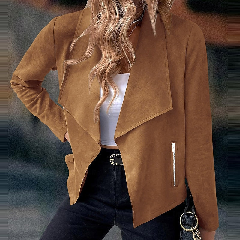 Sloane | Draped Open-Front Jacket