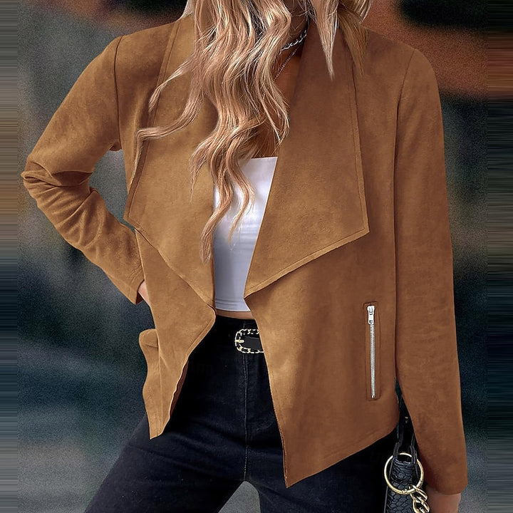 Sloane | Draped Open-Front Jacket