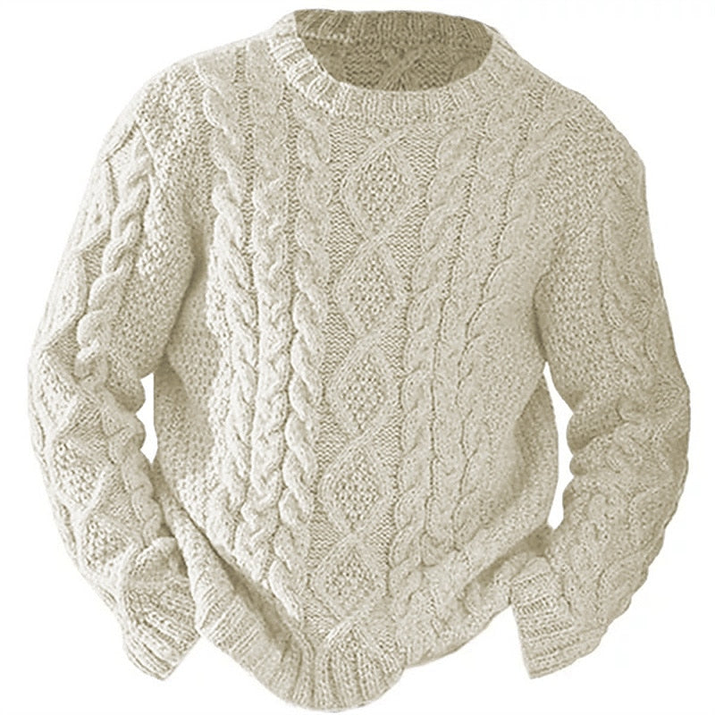 Wallace | Cable-Knit Crew Neck Sweater