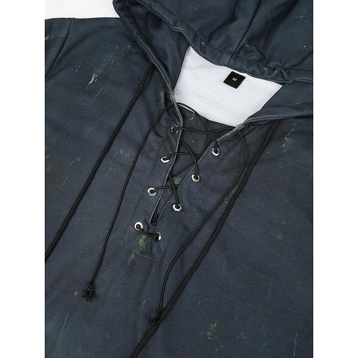 Wyatt | Halloween Skull Lace-Up Hoodie