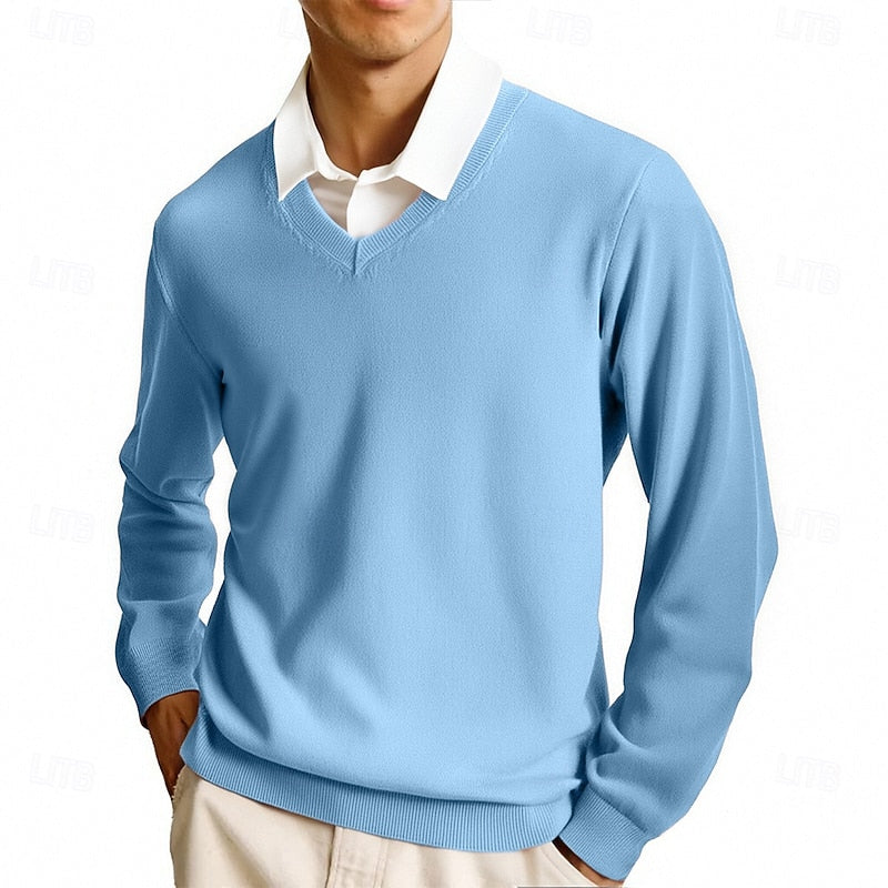 Calvin | Refined V-Neck Sweater