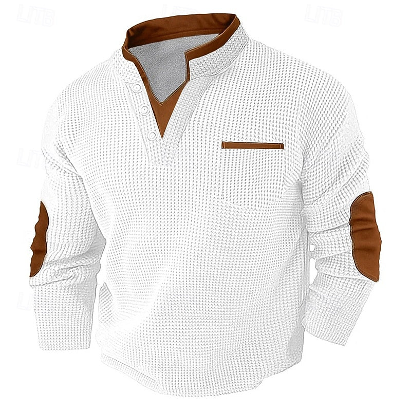 Dexter | Textured Button Henley