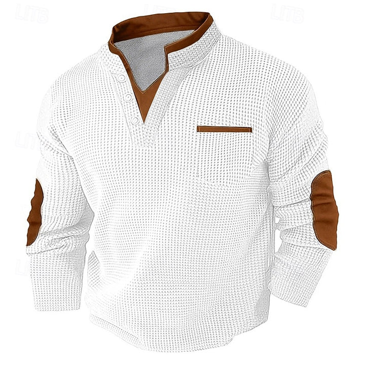 Dexter | Textured Button Henley