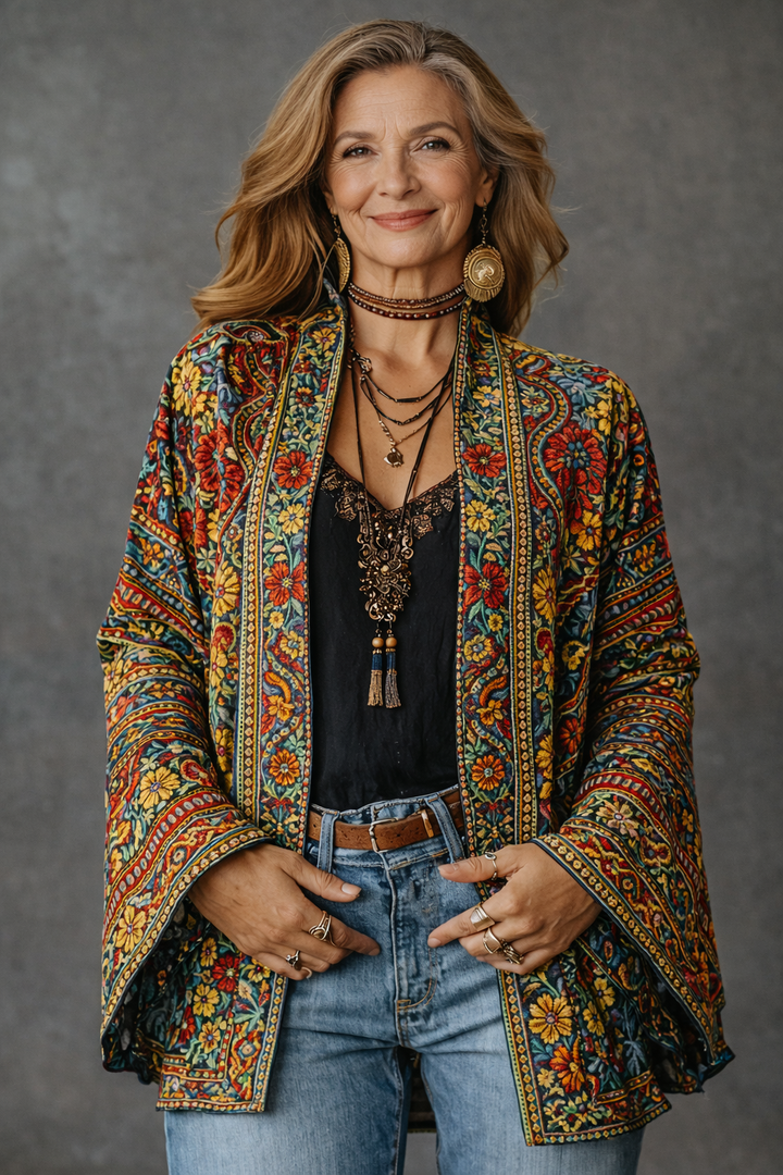 Delia | Ornate Bohemian Cardigan