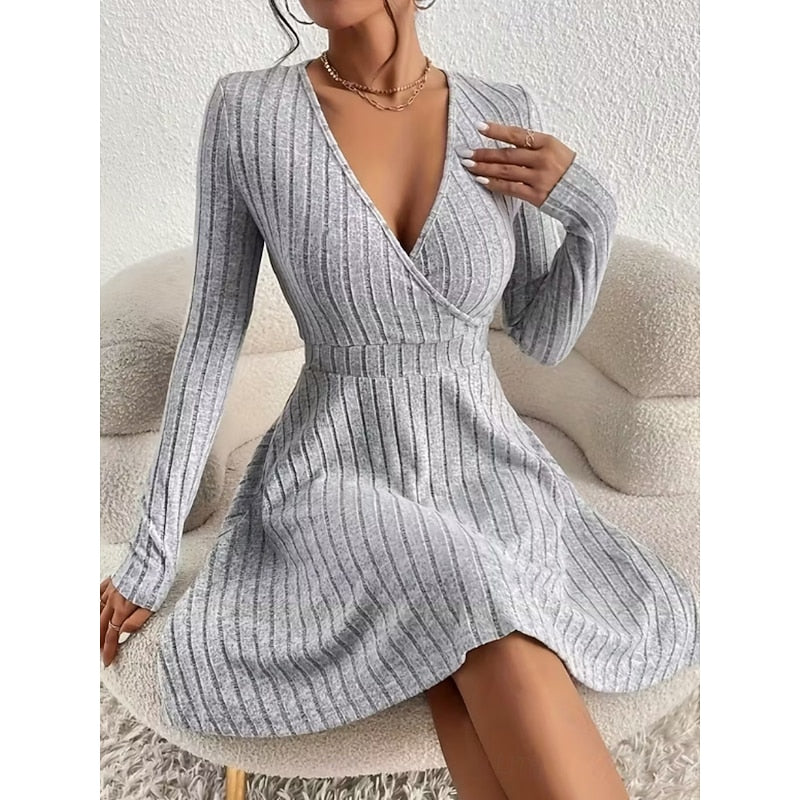 Serena | Elegant Wrap-Front A-Line Dress