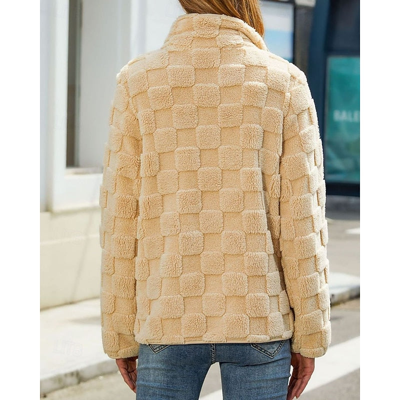 Farrah | Cozy Textured Zip-Up Jacket