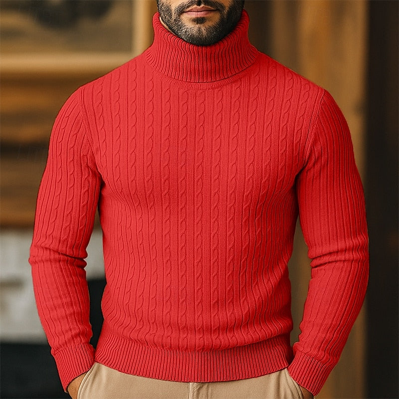 Conrad | Cable-Knit Turtleneck Sweater