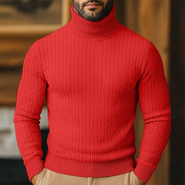 Conrad | Cable-Knit Turtleneck Sweater