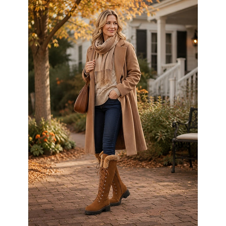 Matilda | Fur-Trimmed Lace-Up Winter Boots