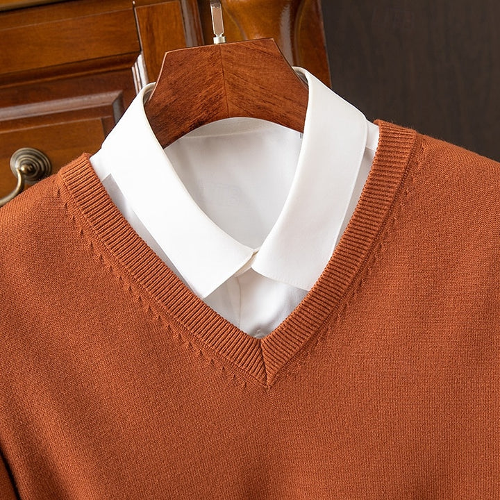 Calvin | Refined V-Neck Sweater