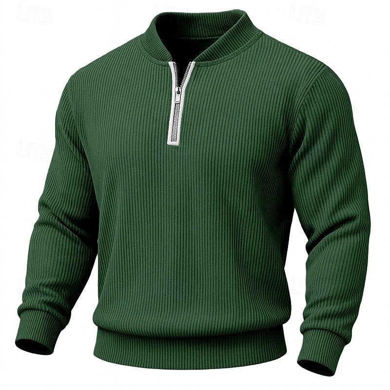 Cedric | Quarter-Zip Standing Collar Pullover