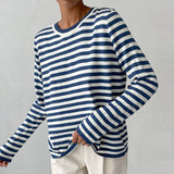 Nancy | Relaxed-Fit Striped Long Sleeve Top