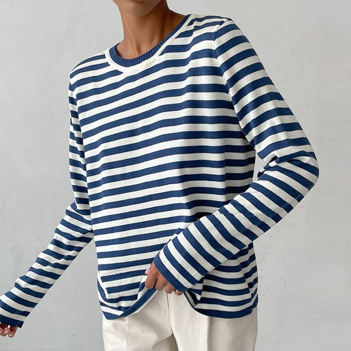 Nancy | Relaxed-Fit Striped Long Sleeve Top