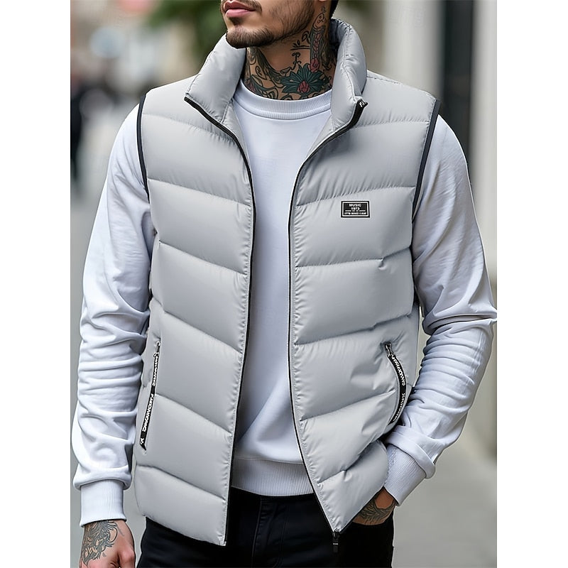 Trevor | Quilted Stand-Collar Vest
