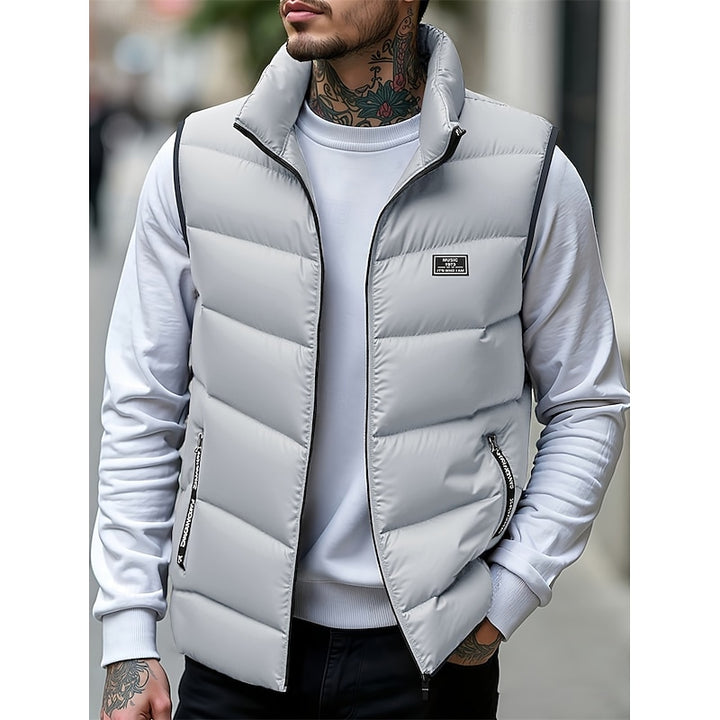 Trevor | Quilted Stand-Collar Vest