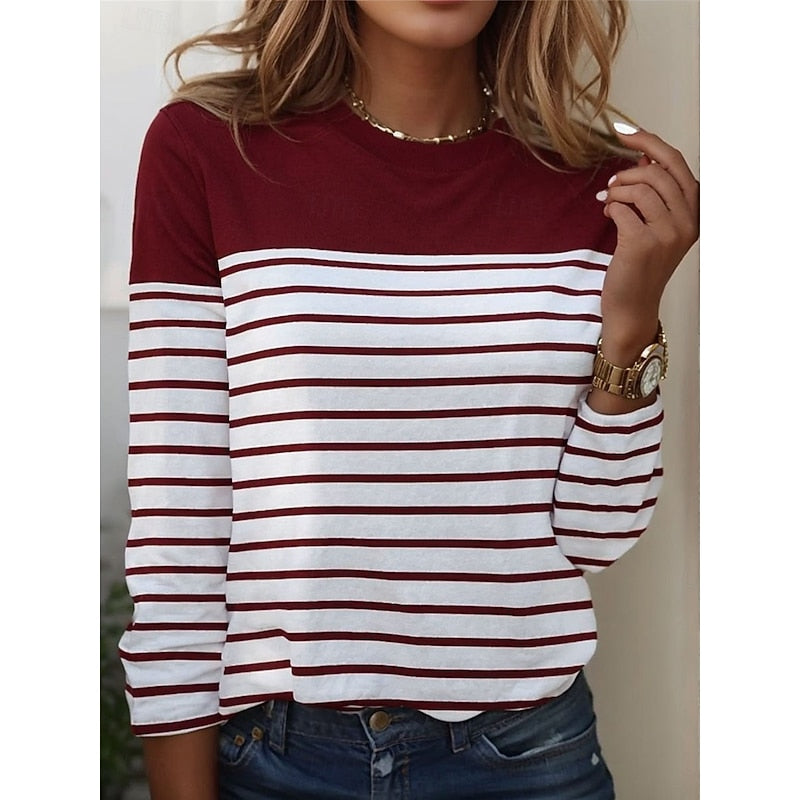 Cora | Striped Long-Sleeve Top