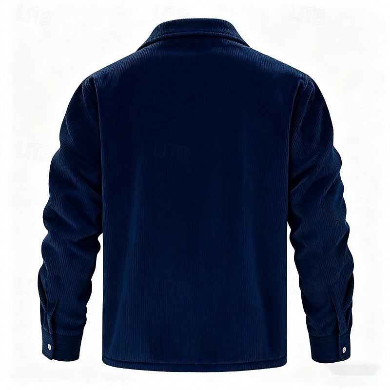 Rhodes | Fleece-Lined Ribbed Jacket