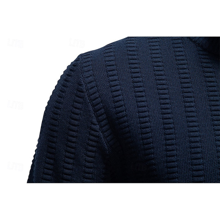 Edwin | Textured Half-Zip Sweater
