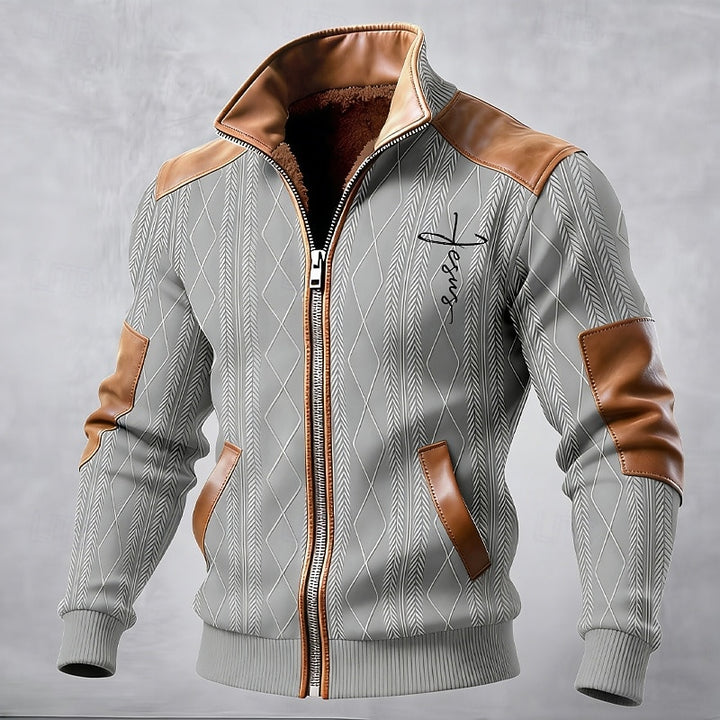 Baxter | Contrast Stand-Collar Jacket