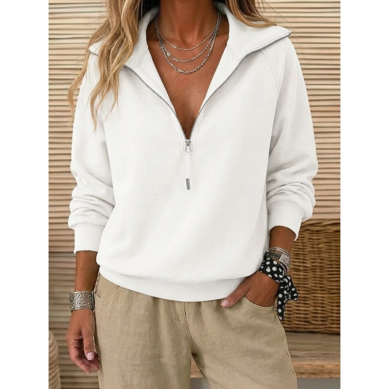 Vera | Quarter-Zip Collared Pullover