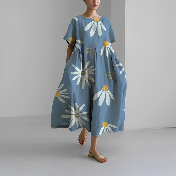 Simone | Casual Floral Midi Dress