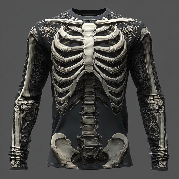 Reid | Skeleton Halloween Long Sleeve Shirt