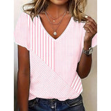 Sienna | Softly Striped V-Neck Top