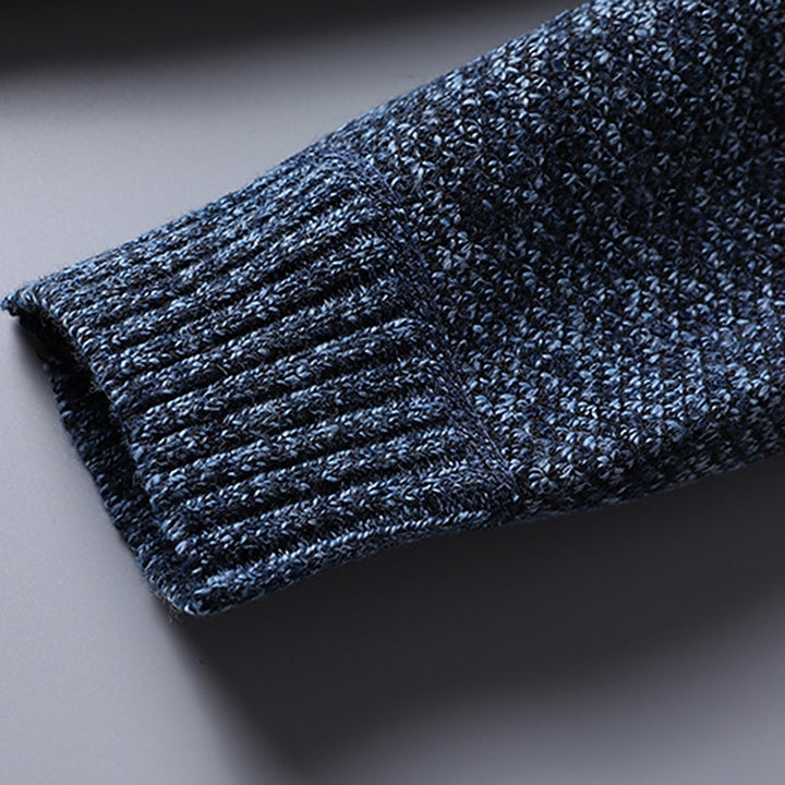 Gareth | Quarter-Zip Stand Collar Sweater