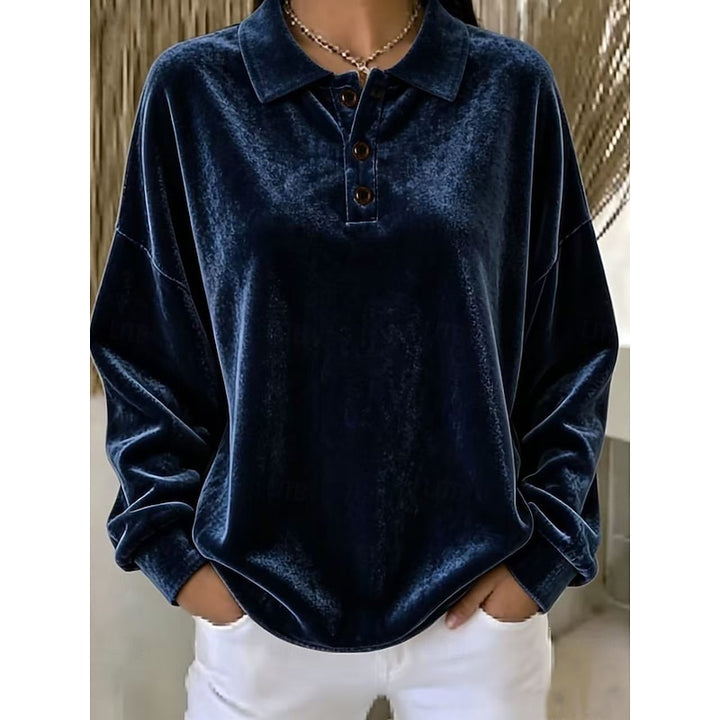 Cassidy | Relaxed Collared Pullover Top