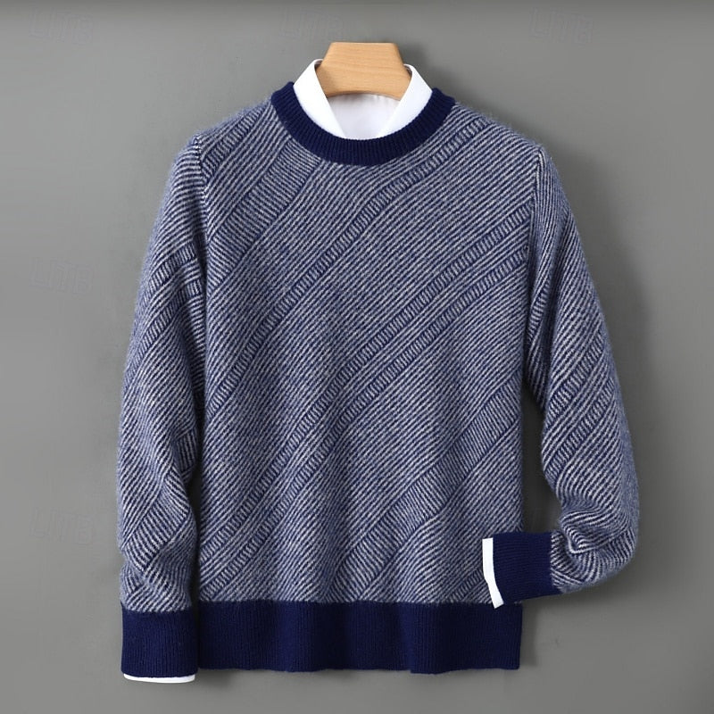 Dalton | Textured Crew Neck Sweater