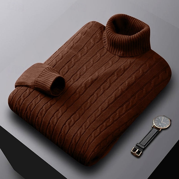 Callan | Cable-Knit Turtleneck Sweater