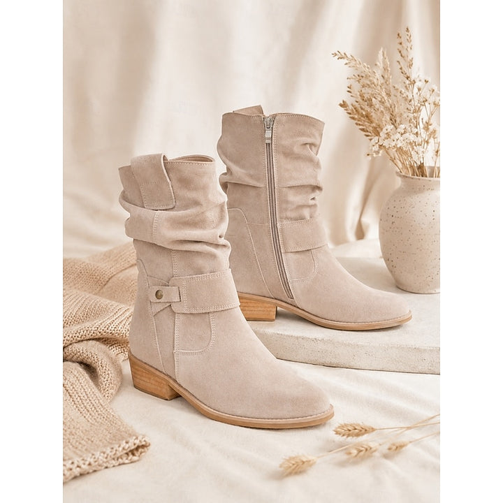 Annika | Slouchy Buckle Ankle Boots