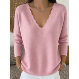 Marlowe | Scalloped V-Neck Halloween Sweater