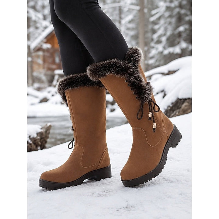 Aurora | Fur-Trimmed Knee-High Winter Boots