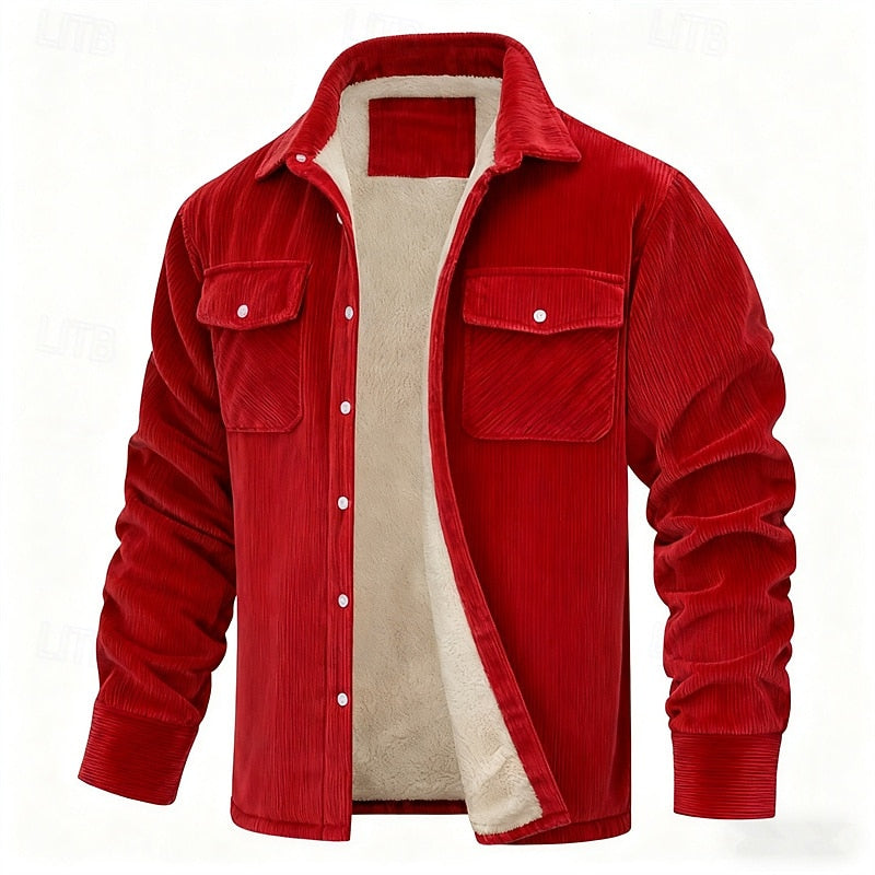 Rhodes | Fleece-Lined Ribbed Jacket
