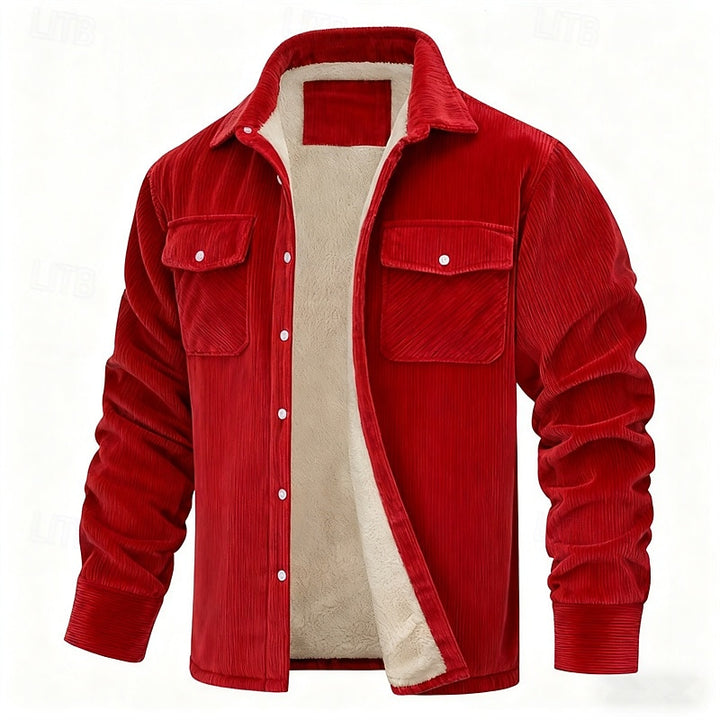 Rhodes | Fleece-Lined Ribbed Jacket