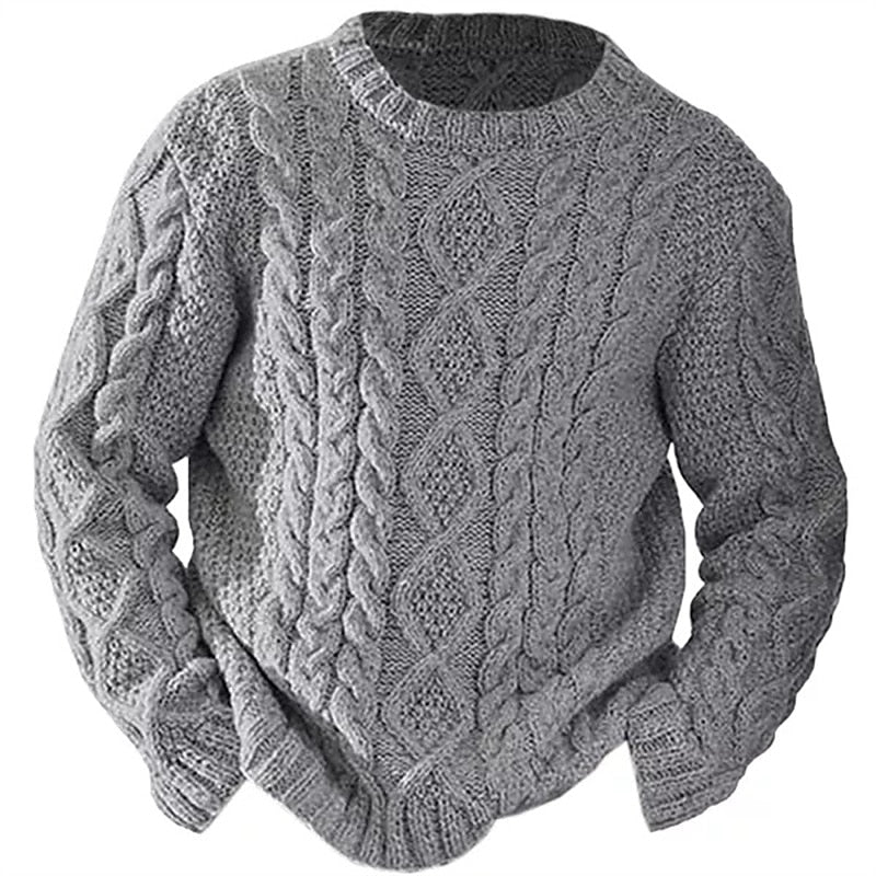 Wallace | Cable-Knit Crew Neck Sweater