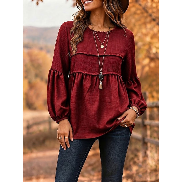 Deanna | Relaxed Peplum Blouse