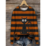 Susannah | Playful Cat Halloween Sweatshirt