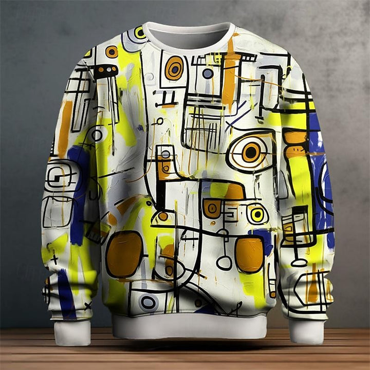 Ezra | Artful Crew Neck Sweatshirt