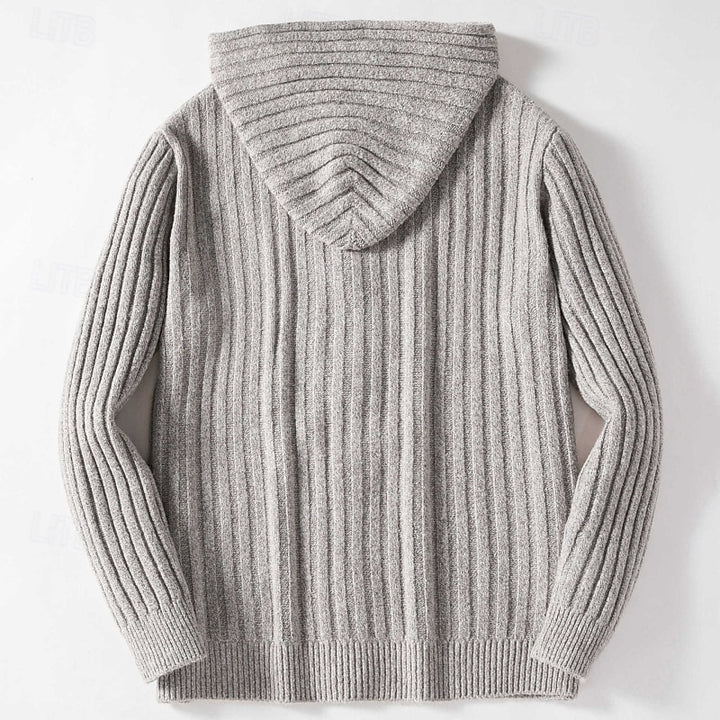 Keegan | Cable-Knit Hooded Cardigan