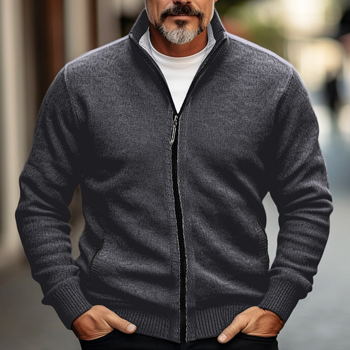 Thatcher | Refined Full-Zip Cardigan