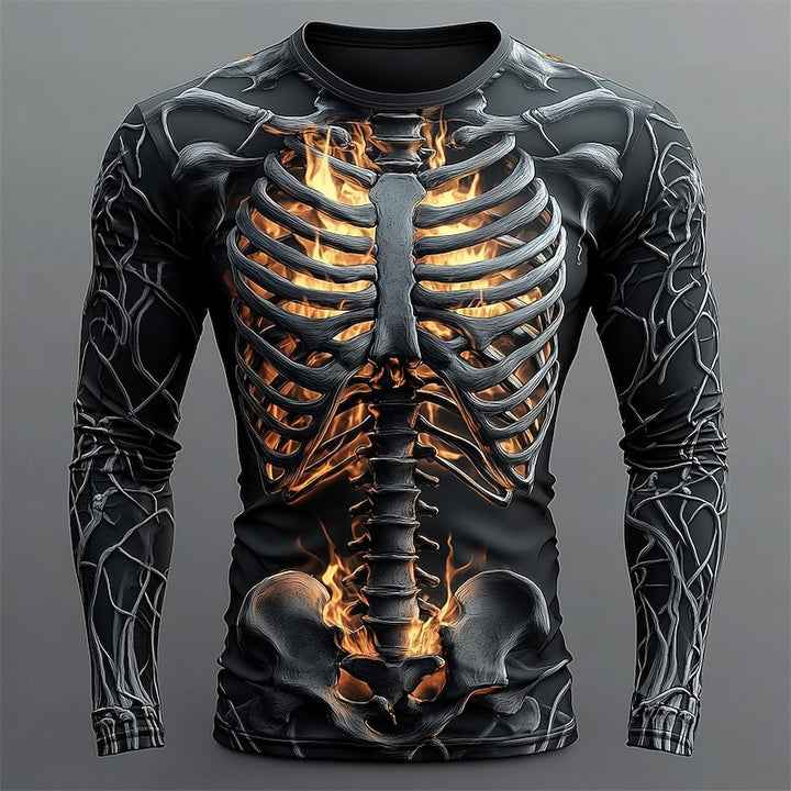 Reid | Skeleton Halloween Long Sleeve Shirt
