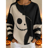 Greta | Halloween Graphic Crew-Neck Sweatshirt